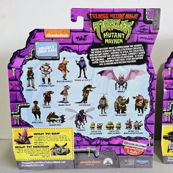 TMNT Mutant Mayhem Set Mutant Tots Young Splinter Super Fly NIB Sealed - Picture 8 of 16